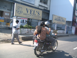 Family on a 2 wheeler as it is called locally 