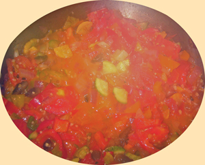 vegetables cooking