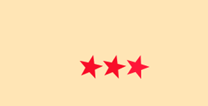 3 red stars