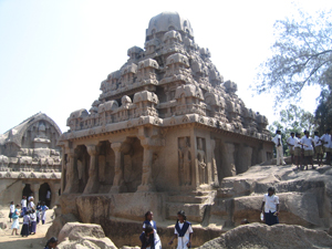 The sculptures at  Mamallapurram