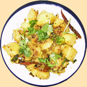  potato curry with cumin.