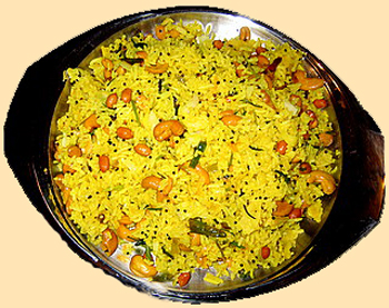 a dish of delicious lemon rice