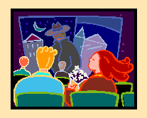 watching a movie