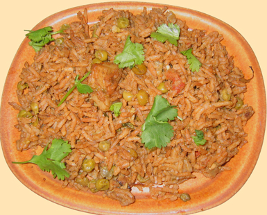 delicious savory peas rice