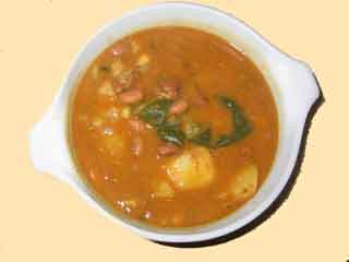  cooked Pinto beans curry