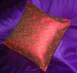 Red cushion cover