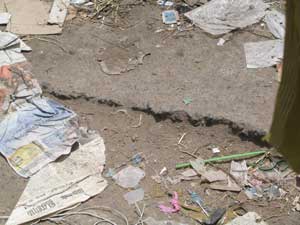  street with litter